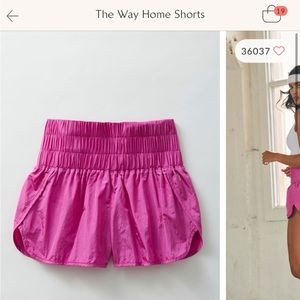 Free People The Way Home Shorts Pink Size Small